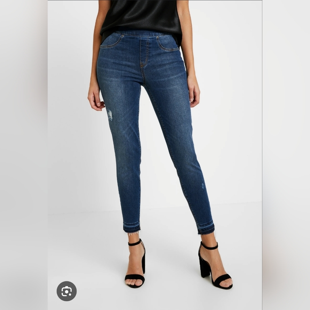 Spanx Distressed Skinny Women's Jeans Medium Wash Size S